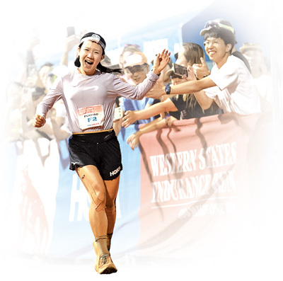 她参赛百余, 越野赛中跑 她参赛百余, 越野赛中跑